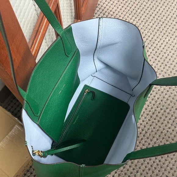 Tory Burch Emerald Green Tote - Picture 2 of 7